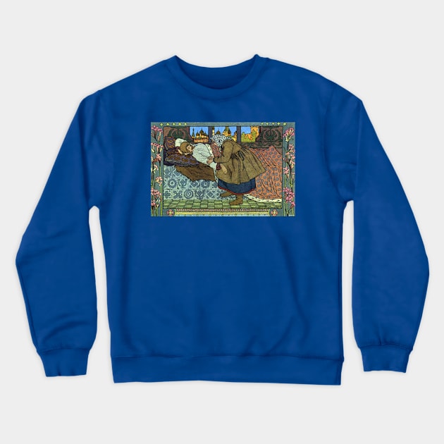 The Feather of Finist the Falcon - Ivan Bilibin Crewneck Sweatshirt by forgottenbeauty